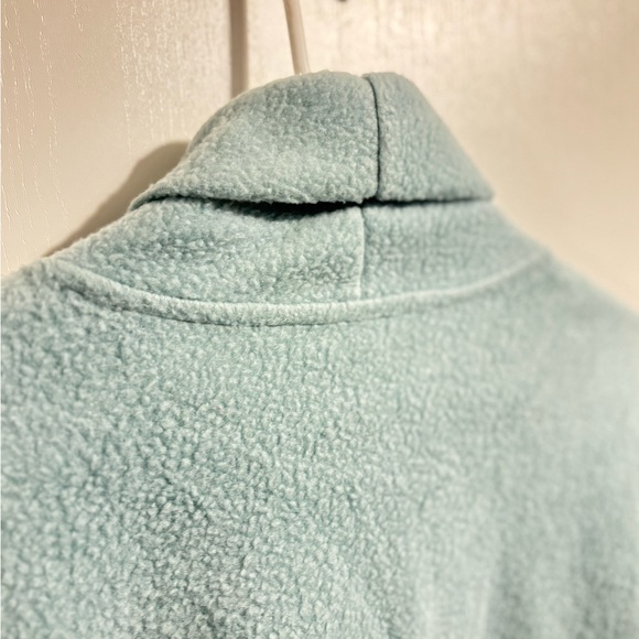 NWT Tahari Cotton Blend Fleece Sport Pullover Size 2X  Dusty Blue Turtle Neck - Picture 7 of 7